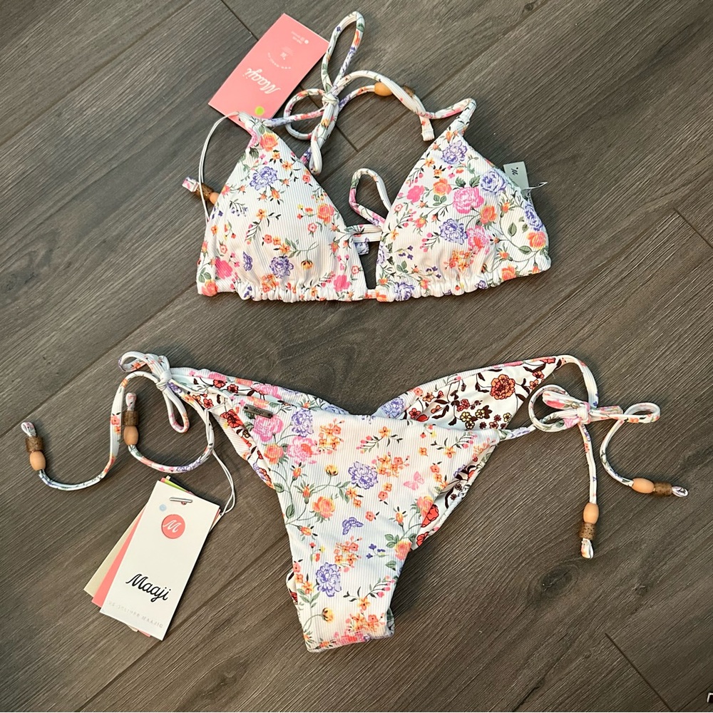Maaji Floral Printed Bikini Set NWT